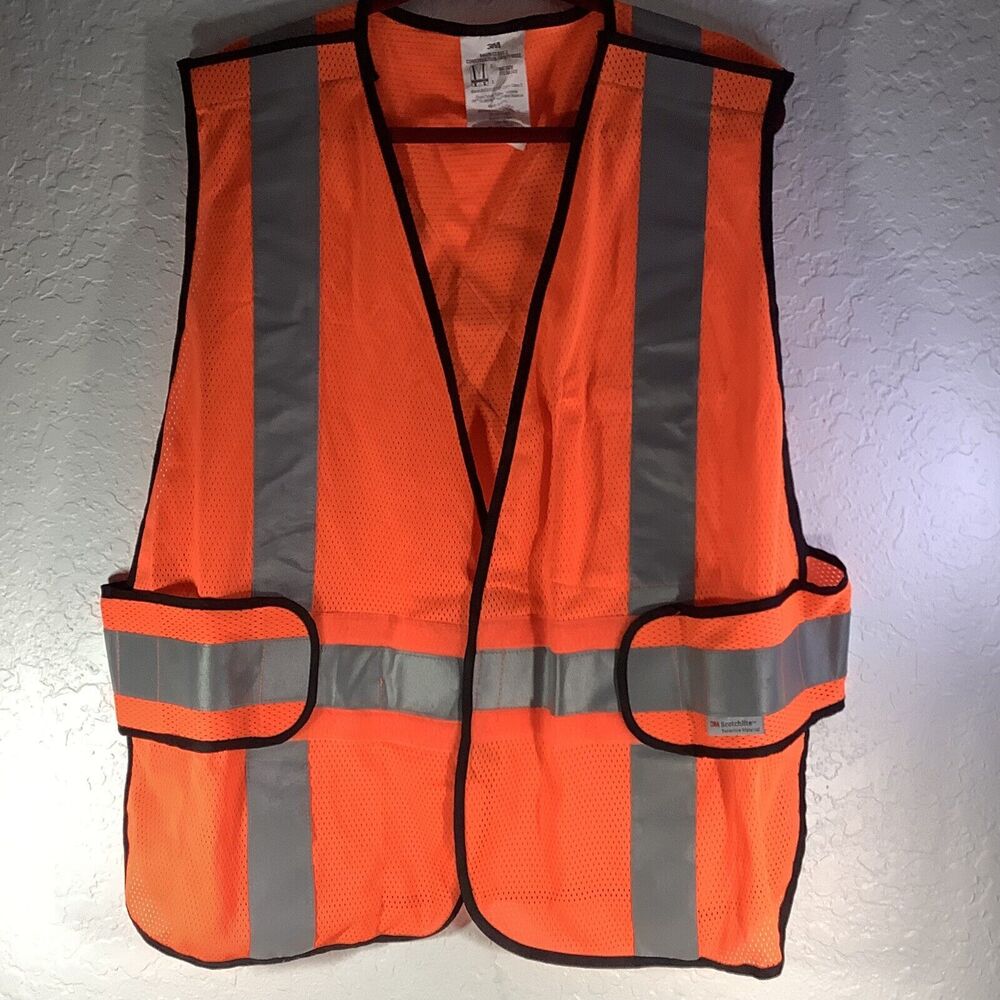 3M Scotchlite‎ Reflective Material 94625 CLASS 2 Construction Safety Vest - OSFM